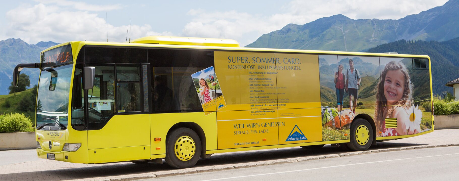 Der Wanderbus in Serfaus-Fiss-Ladis in Tirol | © Andreas Kirschner