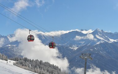 Gondel der Schönjochbahn im Skigebiet Serfaus-Fiss-Ladis in Tirol | © Sepp Mallaun