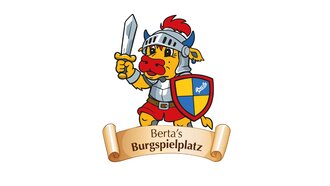 A cartoon animal in knight armor holds a sword and shield.