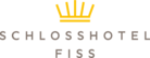 Logo des SchlossHotels Fiss mit Krone und Schriftzug.