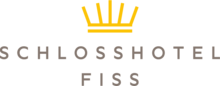 Logo of SchlossHotel Fiss featuring a crown and text.