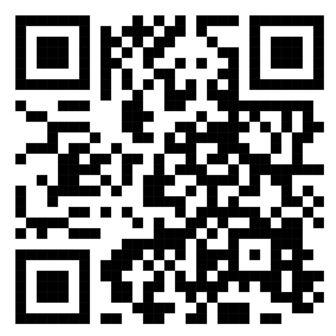 A QR code that can be scanned for information.
