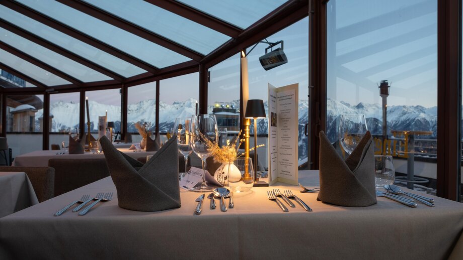 Möseralm winter dinner