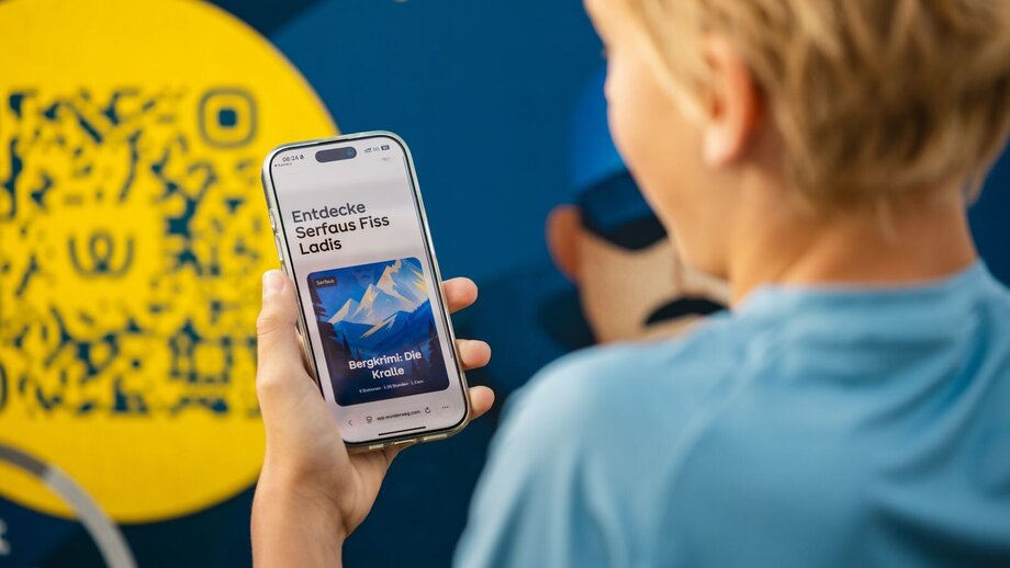 Digital treasure hunt using the interactive map | © © Serfaus-Fiss-Ladis Marketing GmbH_Manuel Pale