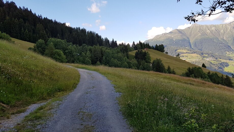 Radweg auf der Hochgallmigg Enduro Tour | © © Serfaus-Fiss-Ladis Marketing GmbH