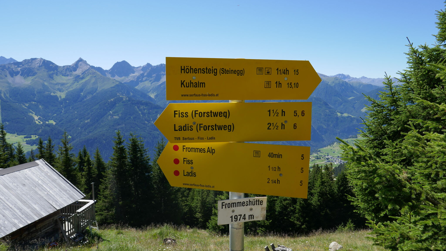 Höhensteig,Möseralm - Steinegg-Frommeshütte | © © Serfaus-Fiss-Ladis Marketing GmbH