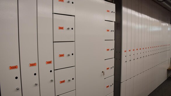 Einzeldepot für Ski und Helme | © Reutz Luggi