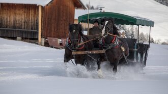 Travelling in the snow