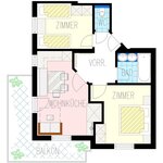 Photo of ap. 2/2 bedrooms/shower or bath tube, WC