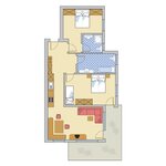 Photo of Apartment, shower and bath, toilet, 2 bed rooms