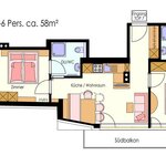 Photo of apartment/2 bedrooms/2shower+2 WC