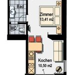 Bild von Appartement Nr. 14/ Wohn-Schlafraum/ 30 m²
